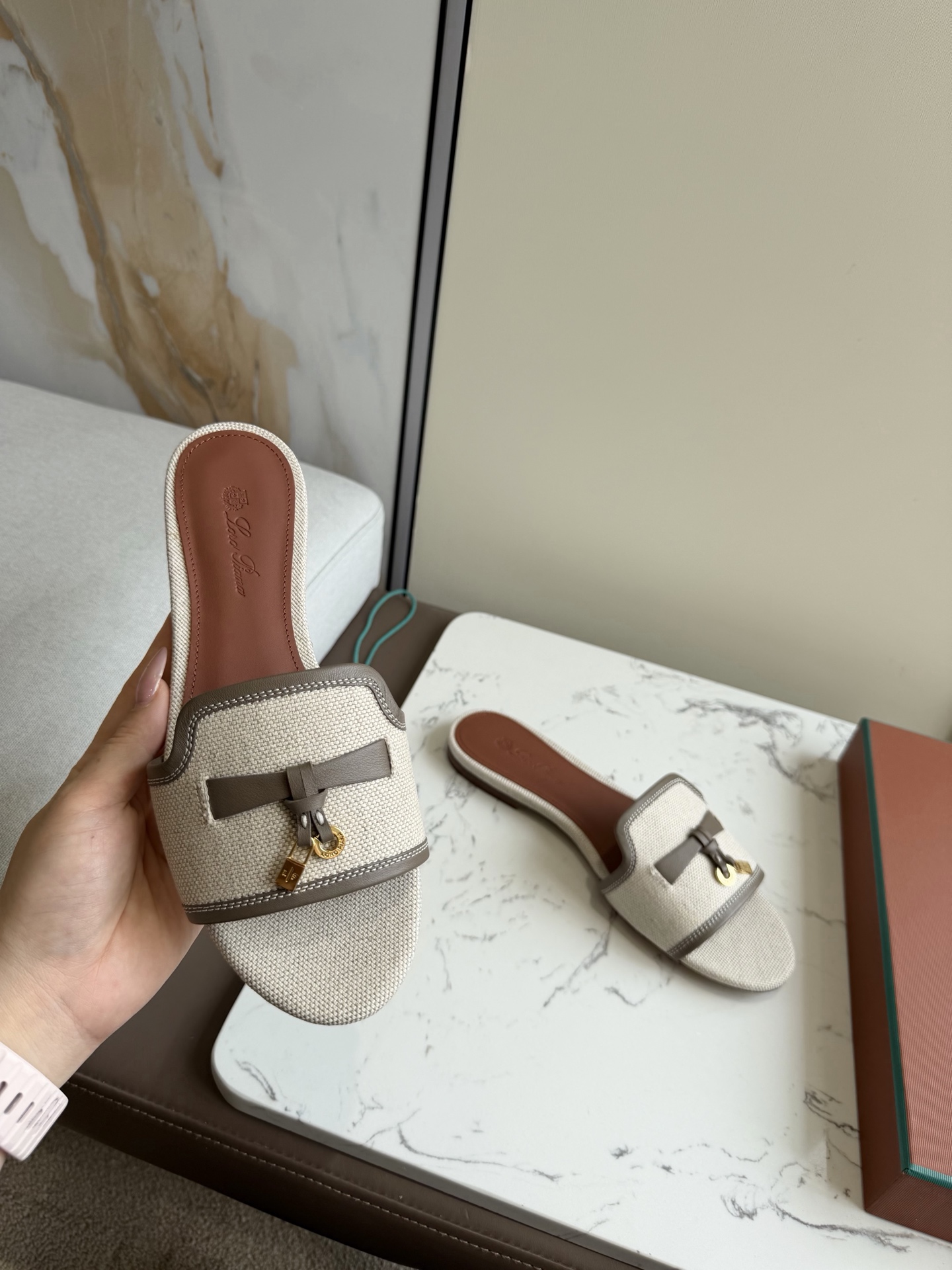 Deluxe Loro Piana Summer Charms Replica Sandal - Image 5