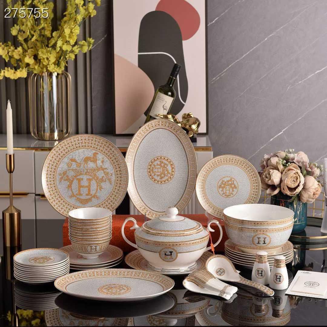 Premium Hermes Mosaique au 24 Porcelain Replica Dinnerware Set