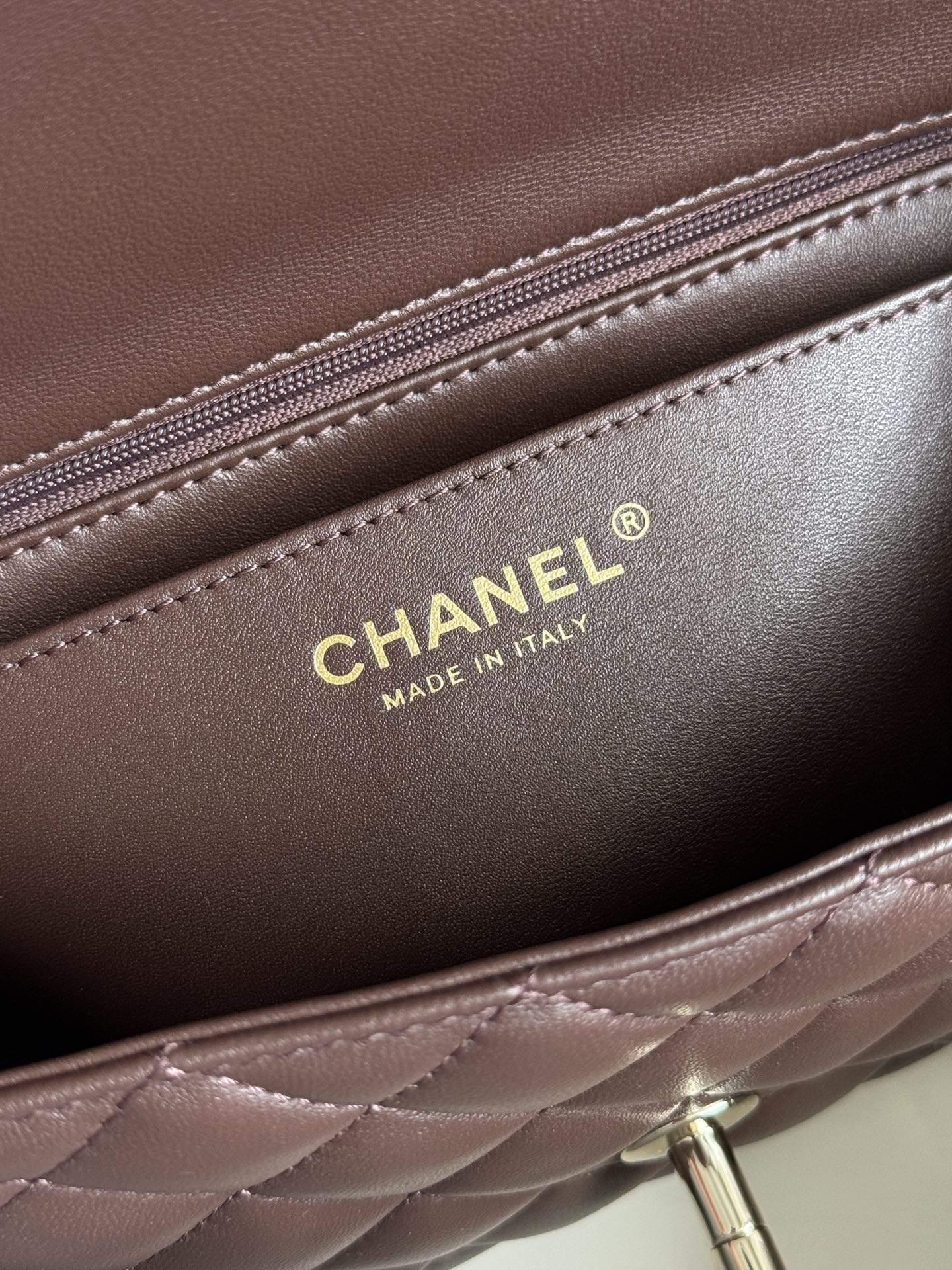 Lux Replica Mini Flap Bag With Top Handle - Image 7