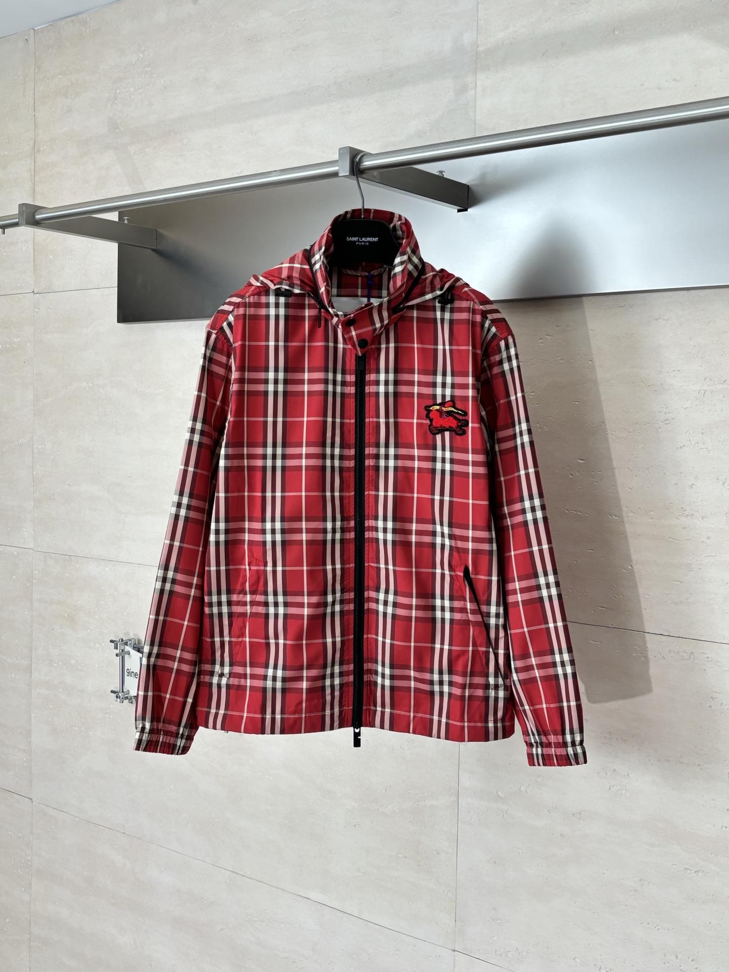 Deluxe Burberry EKD Check Replica Jacket
