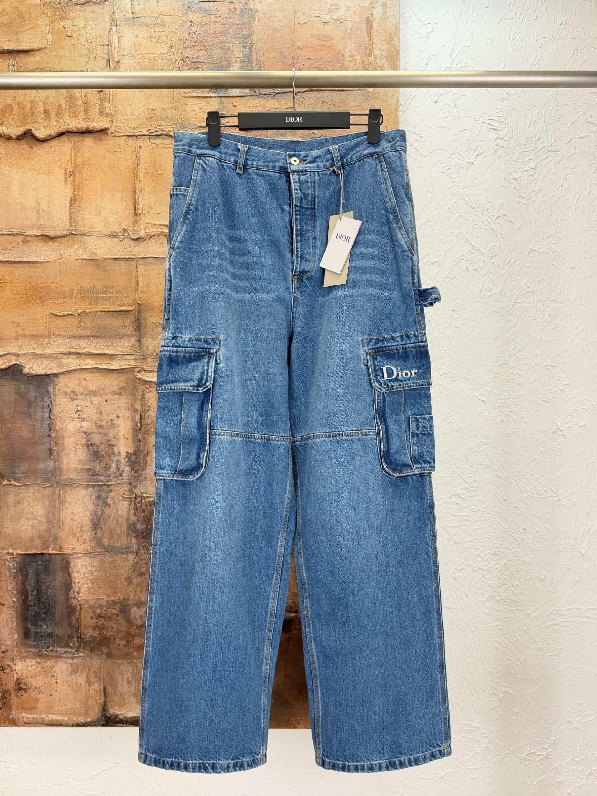 Exclusive Christian Dior Cargo Replica Jeans