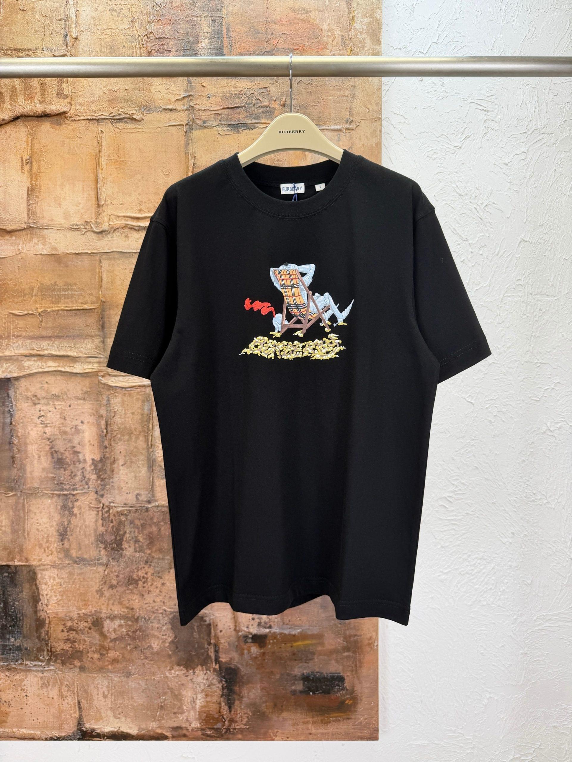 Top Grade Burberry Beach Knight Cotton Replica T-shirt